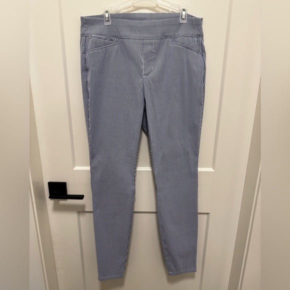 Calvin Klein women’s small pinstripe skinny pull on trouser - Picture 1 of 11